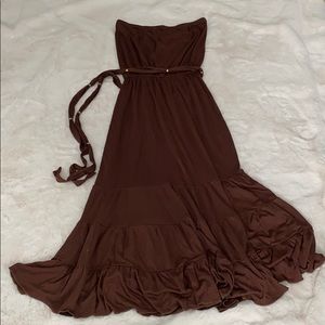 Diane Von Furstenberg summer Brown Strapless dress